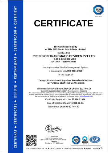 ISO PTD CERTIFICATE TILL 2027